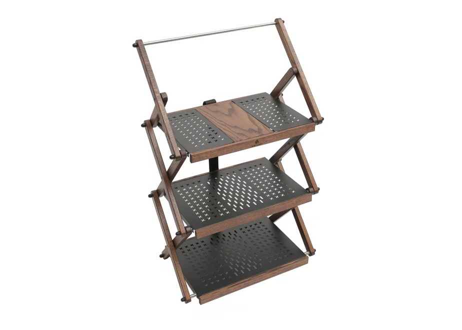 Iron & Wood 3-tier rack (W)