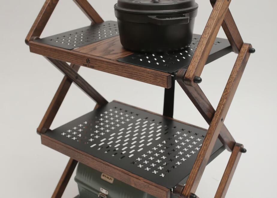Iron & Wood 3-tier rack (W) - Image 10