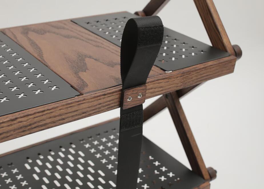 Iron & Wood 3-tier rack (W) - Image 11