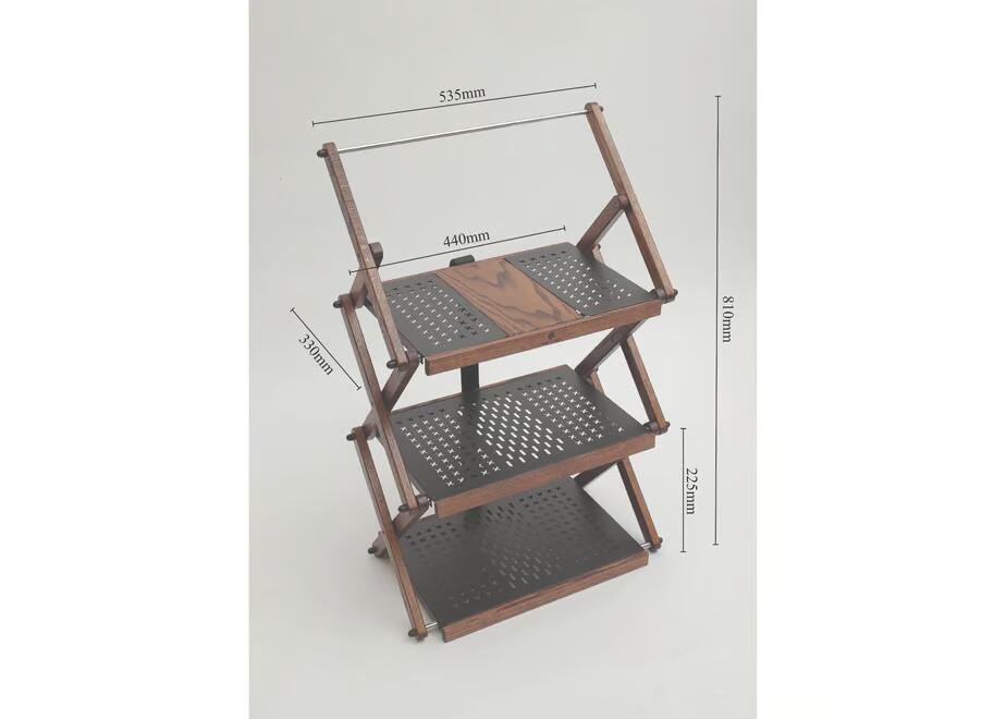 Iron & Wood 3-tier rack (W) - Image 2