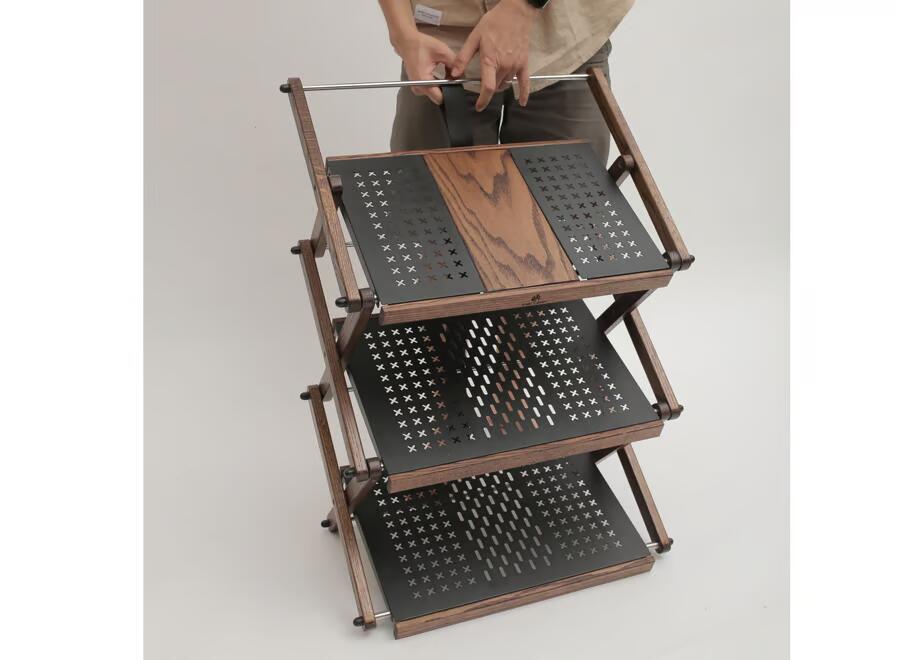 Iron & Wood 3-tier rack (W) - Image 7