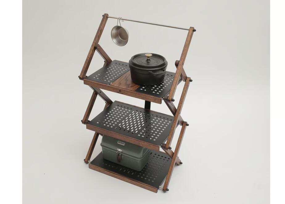 Iron & Wood 3-tier rack (W) - Image 8